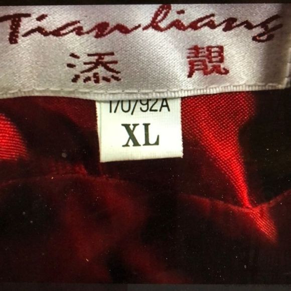 Tianliang XL Emperors red tunic blouse - Picture 3 of 7